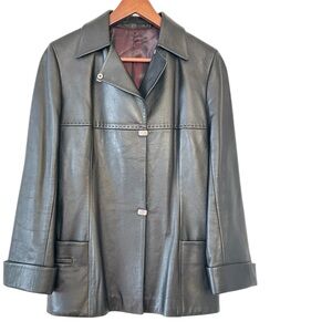 Black Leather Women's Jacket